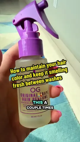 How to maintain your hair color and keep it smelling fresh between washes #uvprotection #HairCareTips #hairperfume 