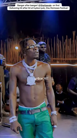 Banger after banger! @Shattawale  on fire! Delivering hit after hit at hydout pub, Osu Homowo Festival #moremoneystudios #fyp #fypp #virial #trend #grow #ghanatiktok🇬🇭 #jamaica #nigeriatiktok🇳🇬🇳🇬🇳🇬 
