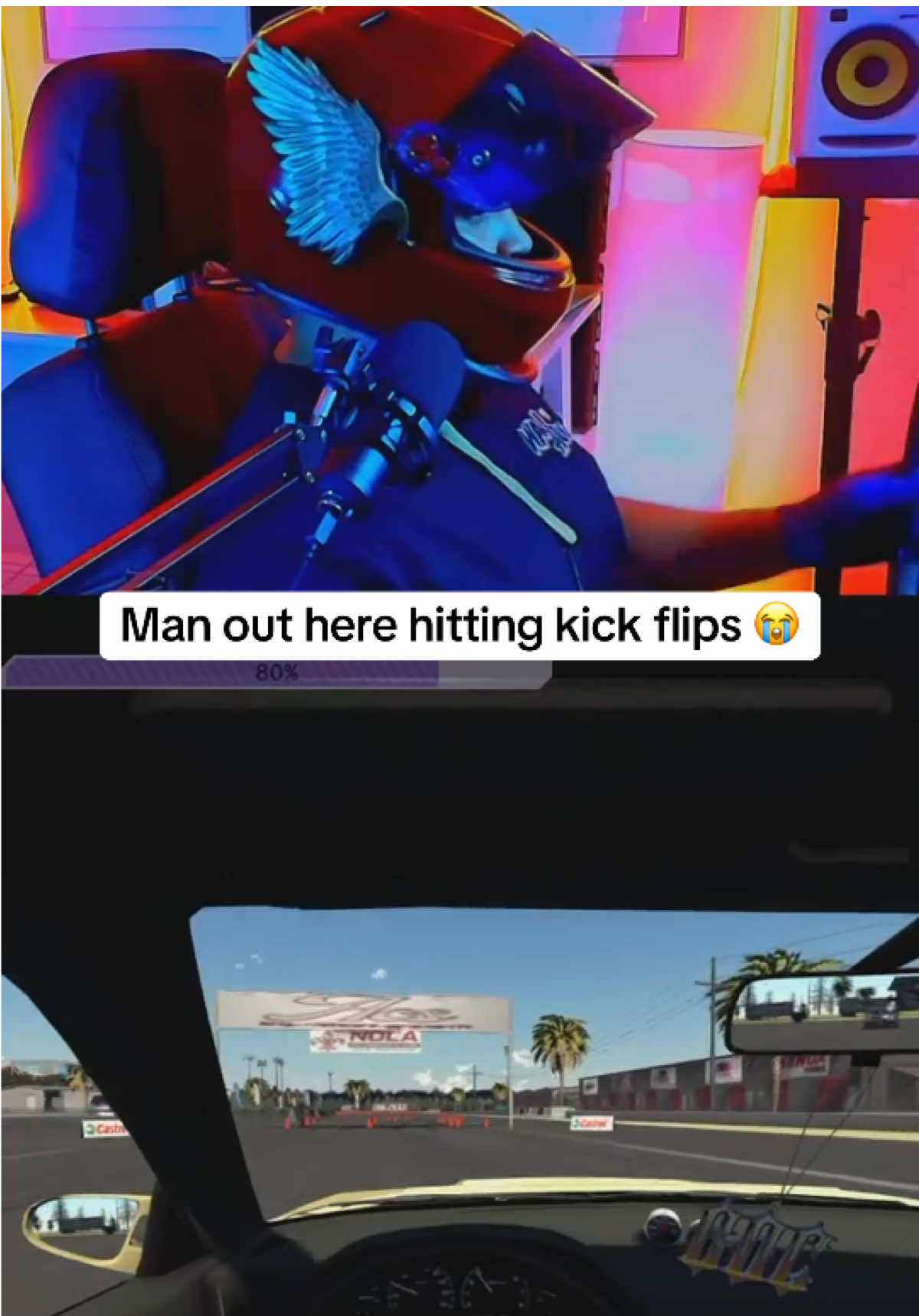 Tony hawk started drifting y’all 🤣 #drifting #Gaming #Troll #simdrifting #gamingclips 