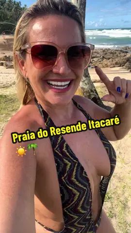 A belíssima praia 🏝️ do Resende na Bahia cidade de Itacaré Bahia vale muito a pena conhecer ☀️🌴☀️🌴🇧🇷🏖️