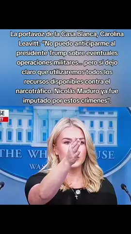 White House spokeswoman Carolina Leavitt was blunt: “I will not preempt President Trump regarding possible military action; that is his decision. What I can confirm is that the United States will use all its power and all the tools at its disposal in the fight against drug trafficking. Nicolás Maduro has already been formally charged and will be held accountable before international justice for his crimes.”