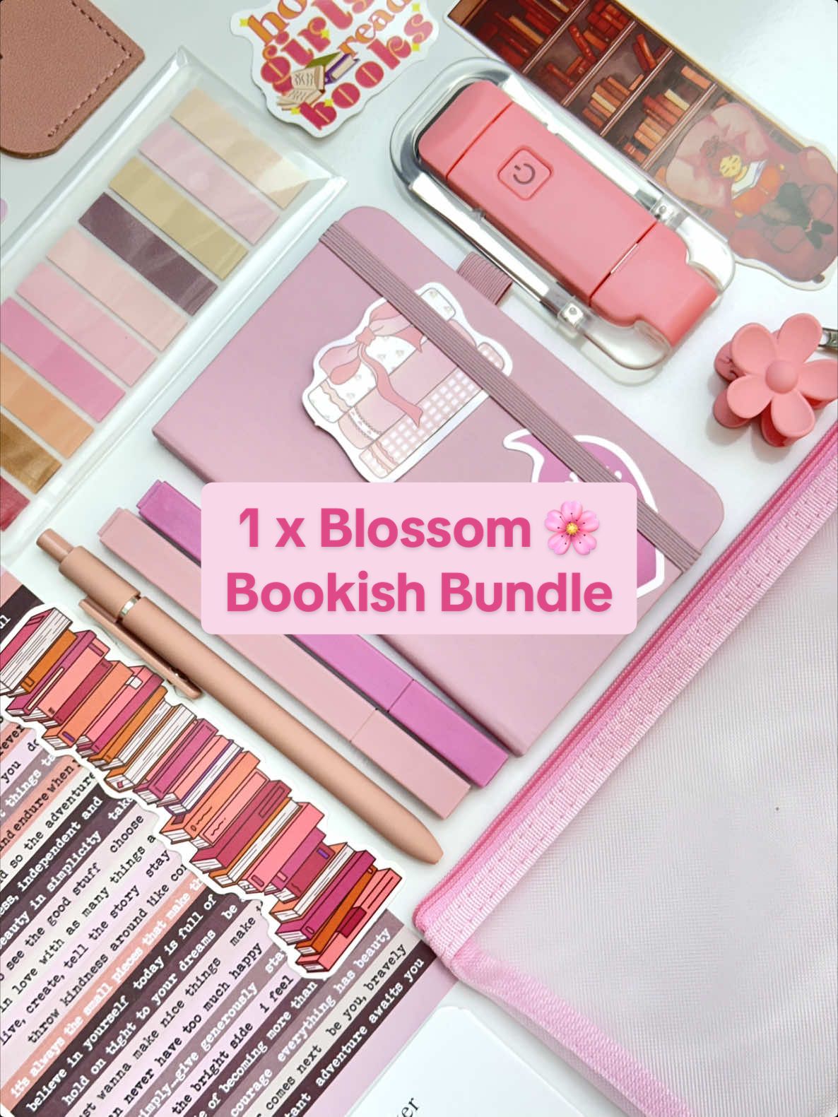 📚 1 x Blossom 🌸 Bookish Bundle 🫶🏻 #ASMRpacking #BookishBundles #PackingOrders #bookishbundle #BookTok 