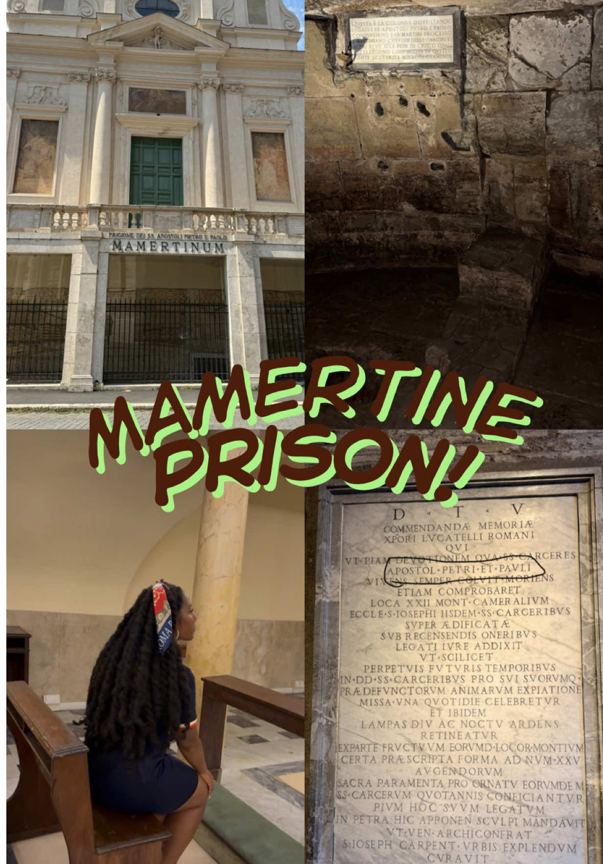 One of the best highlights from my recent trip to Rome. Mamertine Prison. Just… wow wow wow. Great opportunity to take a deep dive into II Timothy. Specifically: Chapter 1:7 and chapter 2:9-12. Really all of it🫠🙌🏽 2 Peter as well🙏🏽 This was one to remember for sure! *Hebrews 12:1 #mamertineprison #romaitalia #2timothy #apostlepaul 