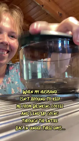 Welp, not sure what I’m going to tell him when he gets home… #coffee #hypercoffeewife #humor #fyp 