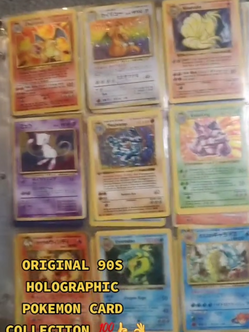 older vids of my 90s holographic Pokémon card collection from.my childhood. I still have them! :) join my LIVE to see more ;)  #90spokemon #holographicpokemon #originalpokemoncards #childhood #nostalgia 