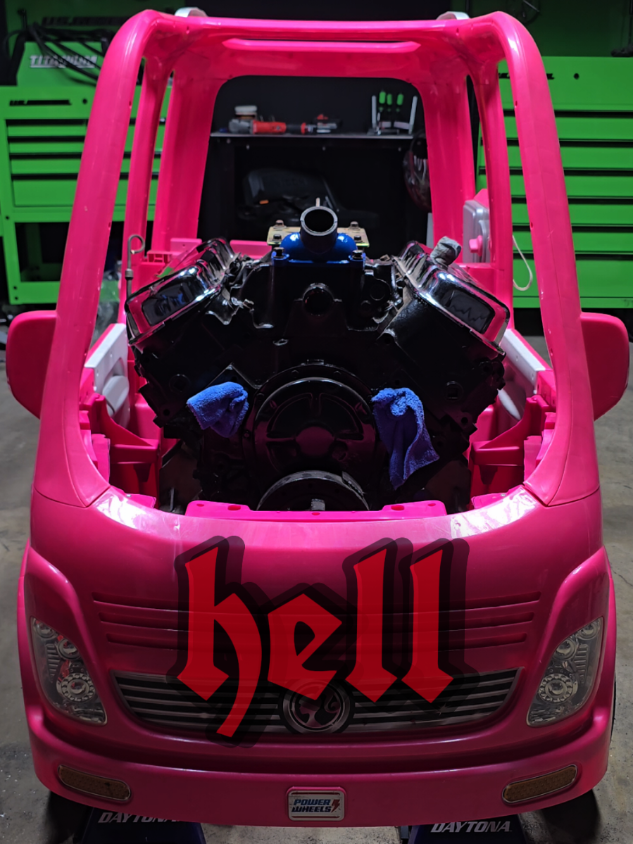 sema burnout car looking evil #sema #v8power #racecar @grindhardplumbingco 