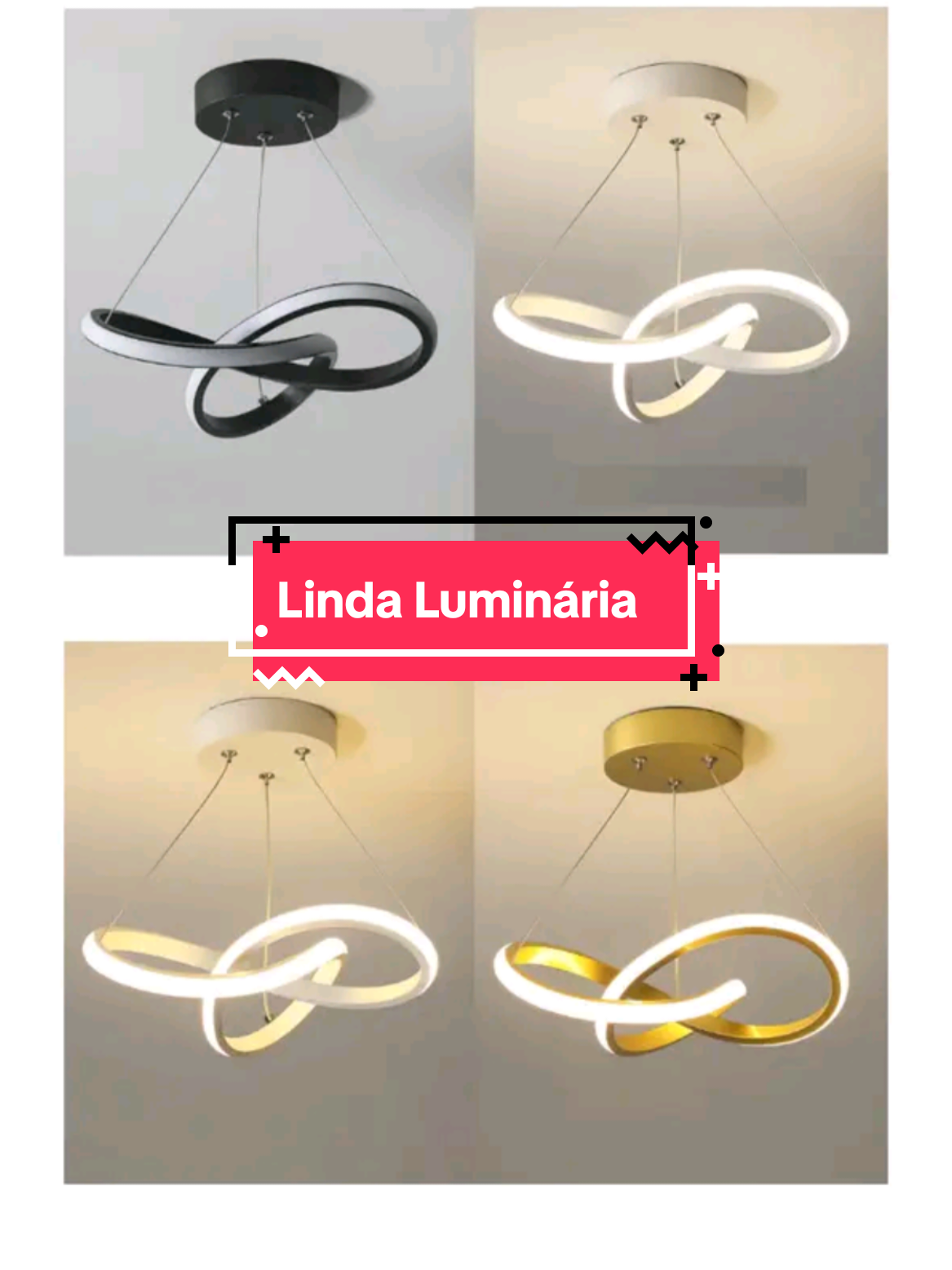 Luminária de Teto Chique #tiktok #venda #luminaria #fyp 