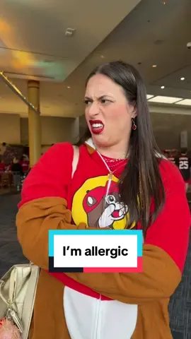 What happens at cheer comps …. #cheermom #cheermoms #cheermomlife #allergictopeople #imallergic 