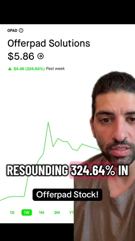 Offerpad, ticker symbol OPAD, is up a resounding 80% today alone. The stock has been buoyed by Opendoor but clearly seems to be maintaining momentum of its own #stocks #stockstobuy #stockstowatch #investing #swingtrading 