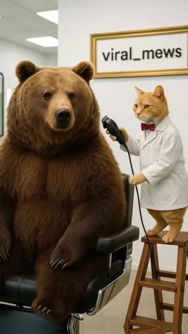 He thought it was just a trim 🐻😹✂️