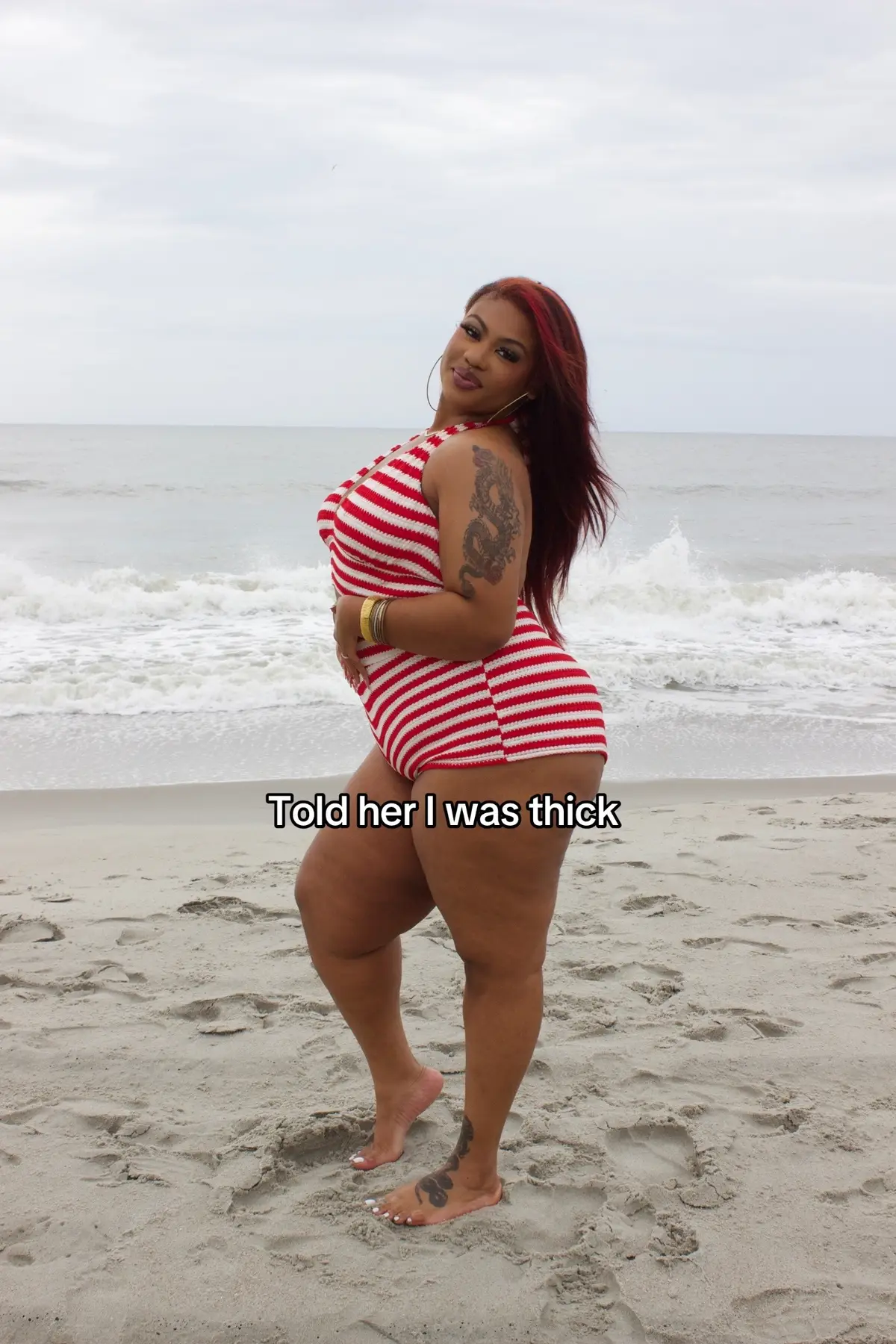THANGYAAA and she love it bad too🤭 #fyp #plussize #wlw