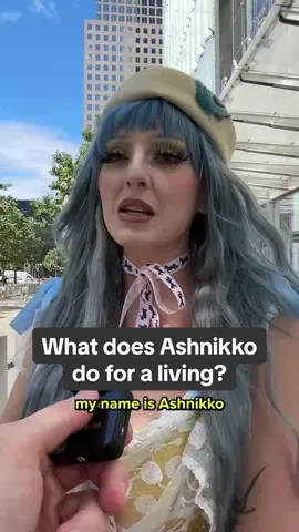 What does @ashnikko do for a living? #whatdoyoudoforaliving #ashnikko #newmusic #interview #funny 