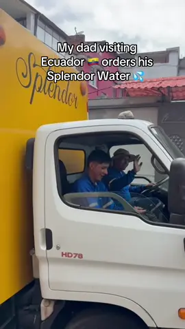 My dad is happy visiting his homeland and family in Quito, Ecuador. Home of the volcanoes and the volcanic water @Splendor Water USA #splendorwater #volcanicwater #quitoecuador #irongirlnadia #ecuadorian 