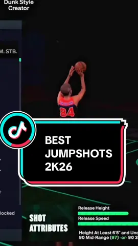 BEST JUMPSHOT NBA 2K26 #2k25 #nba2k #2k26 #nba2k25 #fyp 