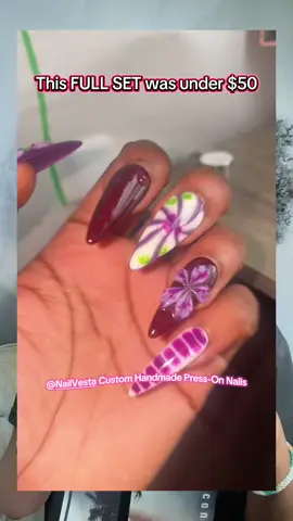 #ad | I’ve been converted to a @NailVesta press on girlie instead of DIY! Tbh I just can’t do these designs by myself. #nailvesta #pressonnails #custompressonnails #diynails 
