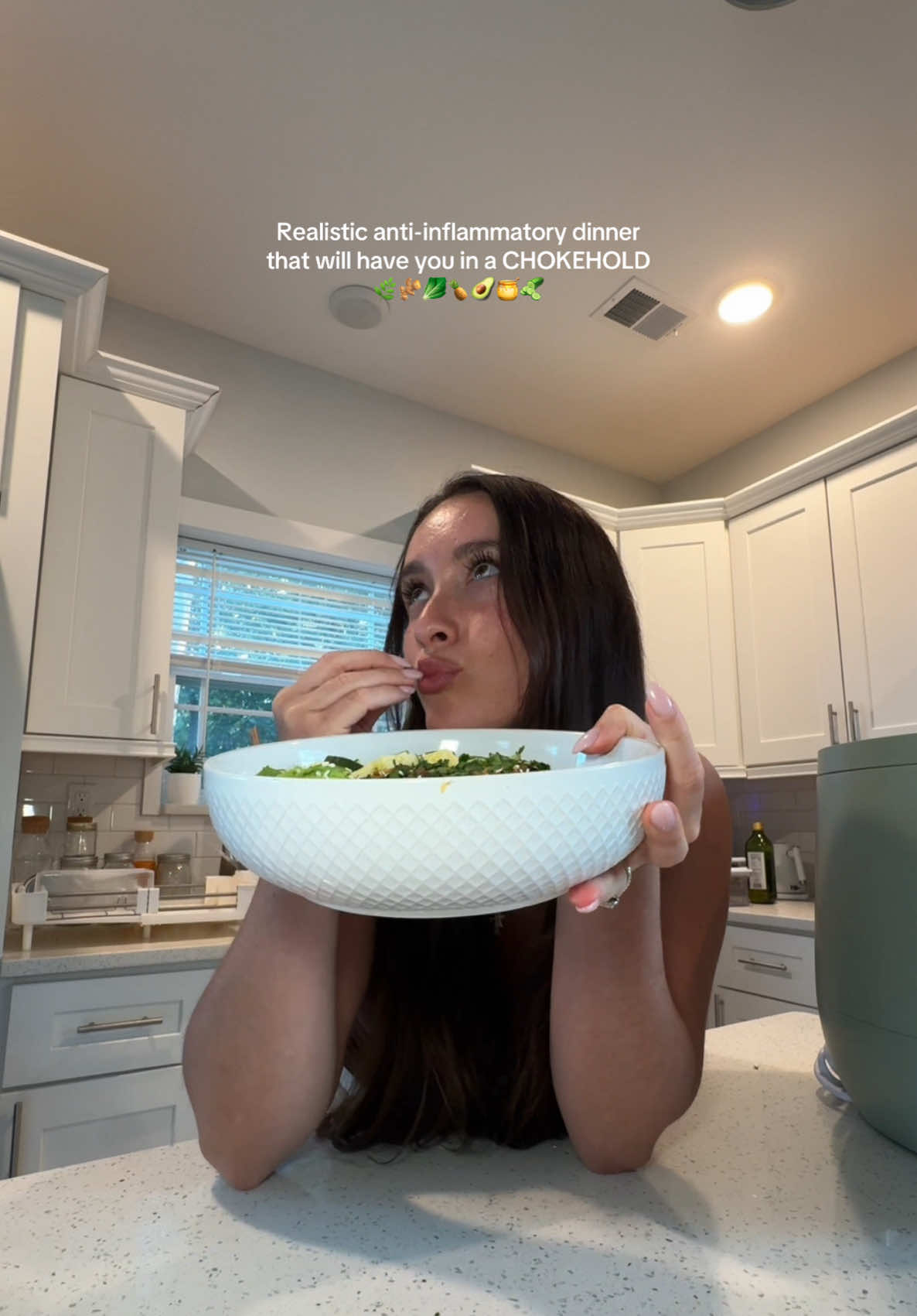 You’ll want this in your monthly rotation!! 😋 WHAT GOES IN THE BEEF: 2lb grass fed beef  1 medium zucchini, diced  1 full bag of coleslaw mixture  4 cloves of garlic  20g ginger, grated  2.5 tbsp sriracha hot sauce  ~1/3rd cup coco aminos  ~1/3rd cup pineapple juice  1 tsp crushed red pep  tiny pinch of sea salt  honey (I always just eyeball this)  	1.	Sautée zucchini first then add beef and let cook until mostly brown 	2.	Add the rest of the ingredients and let cook on medium until coleslaw is fully cooked and so is the beef 	3.	Serve with organic jasmine rice or a mixture of jasmine rice + riced cauliflower, cucumbers, and avocado. Top with cilantro + sesame seeds !!  Enjoy!! Shout out to Miss Lomi girl @Lomi | Home Composter  for having my back 🫶🏼  #antiinflammatorydiet #antiinflammatory #healthymeals #healthyrecipe 