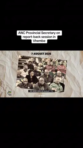 [Report-back Session with ANC Councillors in Vhembe] Today, Thursday 28 August 2025, ANC Limpopo is holding a report-back session with ANC councillors from municipalities in the Vhembe Region,  following the a previous session, held on 07 August 2025, with ANC Councillors.  That earlier meeting created a platform for councillors to raise challenges that require intervention, including matters involving other spheres of government.  During the engagements on 07 August 2025, Provincial Secretary Vhamusanda Reuben Madadzhe committed that a follow-up session would be convened, where ANC deployees would return to provide responses and outline interventions. Today’s report-back session was led by Provincial Secretary Vhamusanda Reuben Madadzhe, joined by ANC PEC Convenor of deployees Comrade Rodgers Monama, Chairperson of the PEC Sub-Committee on Legislature and Governance Comrade Kedibone Lebea, and Vhembe Regional Secretary Comrade Matodzi Ralushai. Also participating was ANC deployee as MEC for Public Works, Roads and Infrastructure Comrade Tonny Rachoene, who was giving feedback on the issues raised in the previouss meeting, together with Mayors of the municipalities in the region. The meeting focused on responding to the issues raised earlier and reinforcing the ANC’s commitment to strengthen governance and accelerate service delivery in Vhembe. #ANCAtWork #community #councillors #feedback #services #water #roads #limpopo #video #tiktok #trending #goviral #vhembe #news #media #whattowatch 