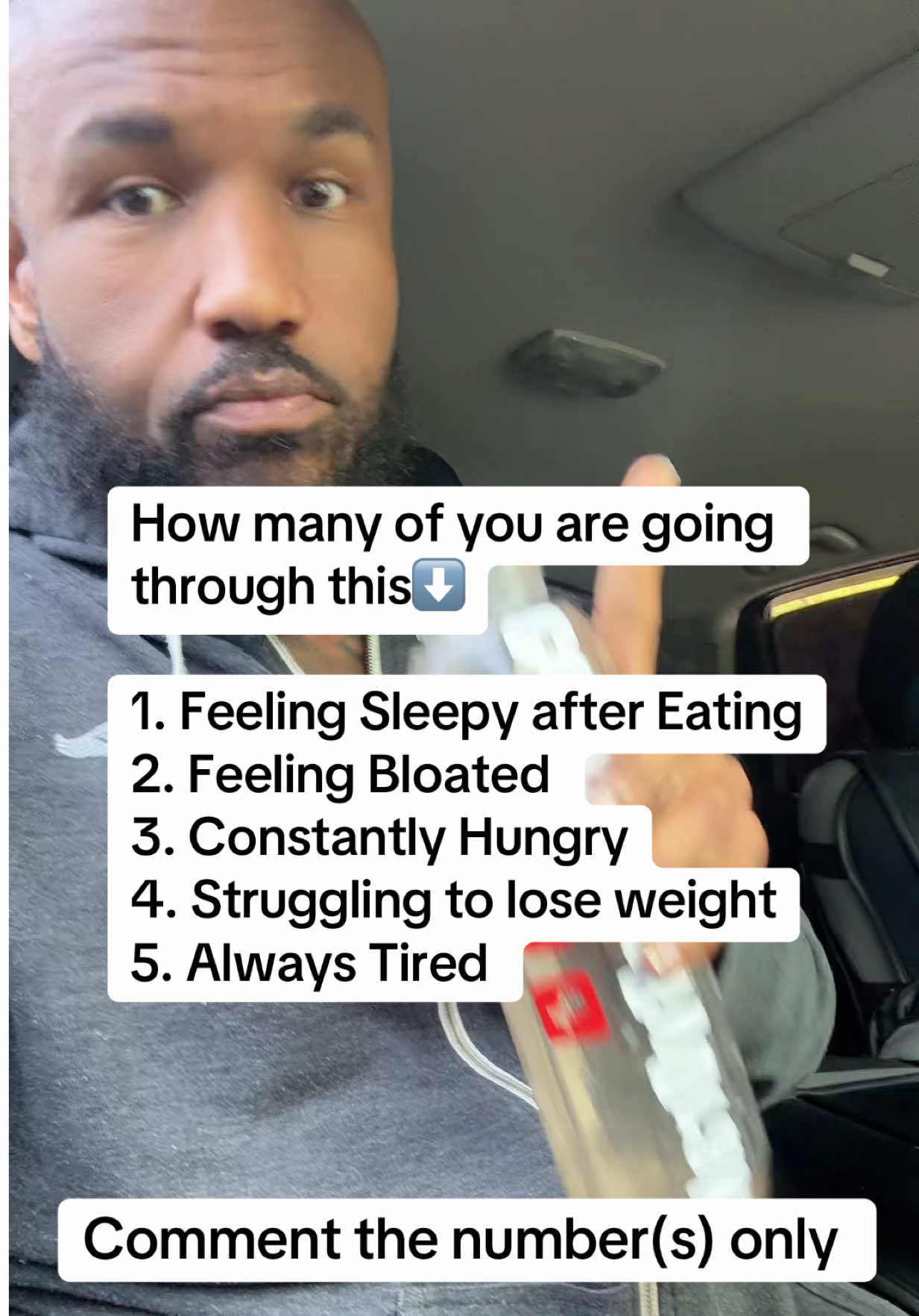 Question !!!! Which one are you struggling with? Comment the number or numbers only Unless you wanna add something that you do not see on the list. I am going to help you take care of the struggles such as difficulty losing weight, , feeling sleepy after eating, constantly bloated, always feeling hungry, always tired #fyp 