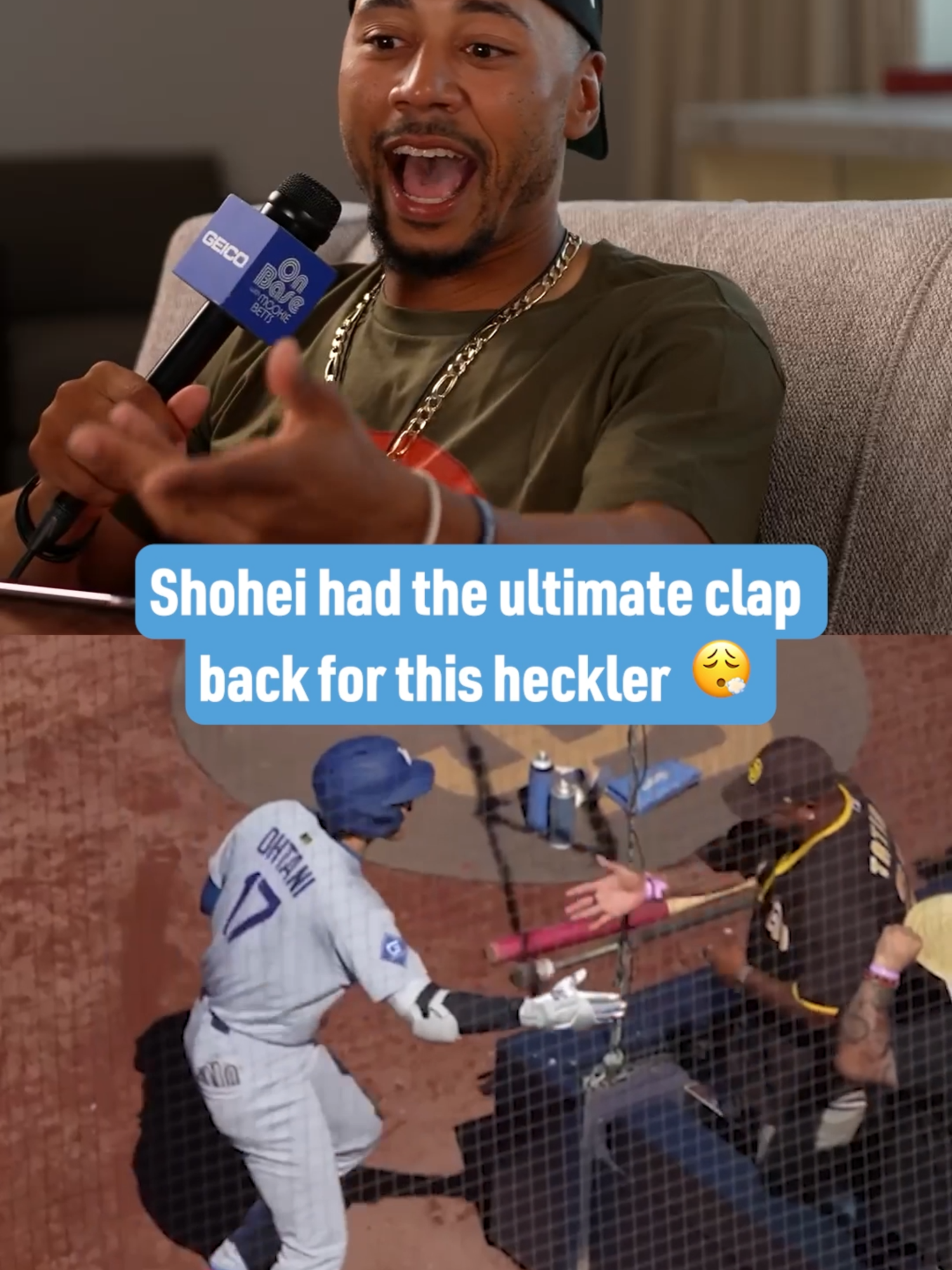 Shohei is a legend for this 😂 #shoheiohtani #dodgers #baseball #MLB