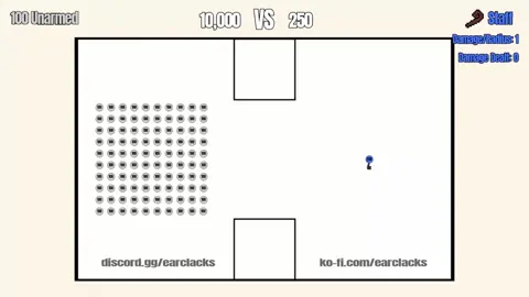 100 Unarmed 👊 VS 🧹 1 Staff #satisfying #simulation #physics #fantasy #rpg