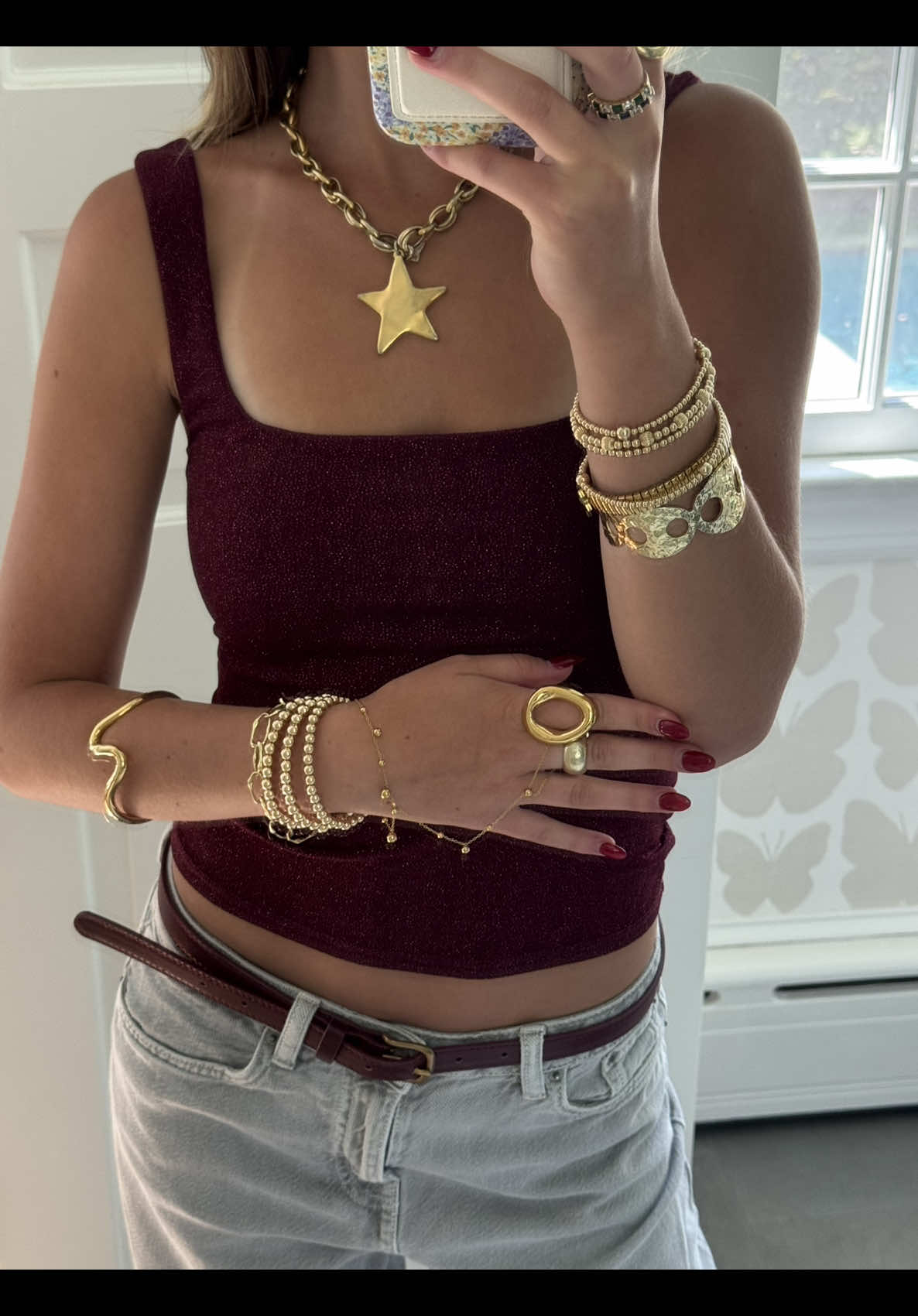 Thank you @moonandstarldn  I’m obsessed!!! #goldjewelry #jewelrytour #shoppinghaul 