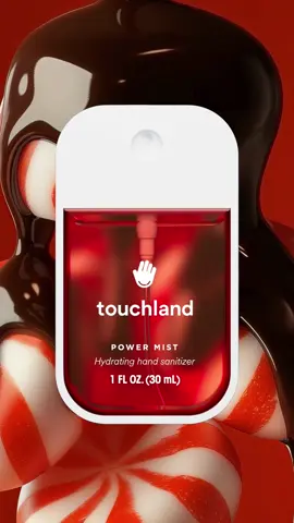 Get to know the Limited Edition Seasonal Hand Sanitizer scent, Peppermint Mocha ❤️ Featuring notes of crushed candy canes and rich chocolate blend with marshmallows, revealing the whimsical charm of a snow-dusted winter wonderland.  Available now.  #touchland #seasonal #peppermintmocha #moveyourmood 