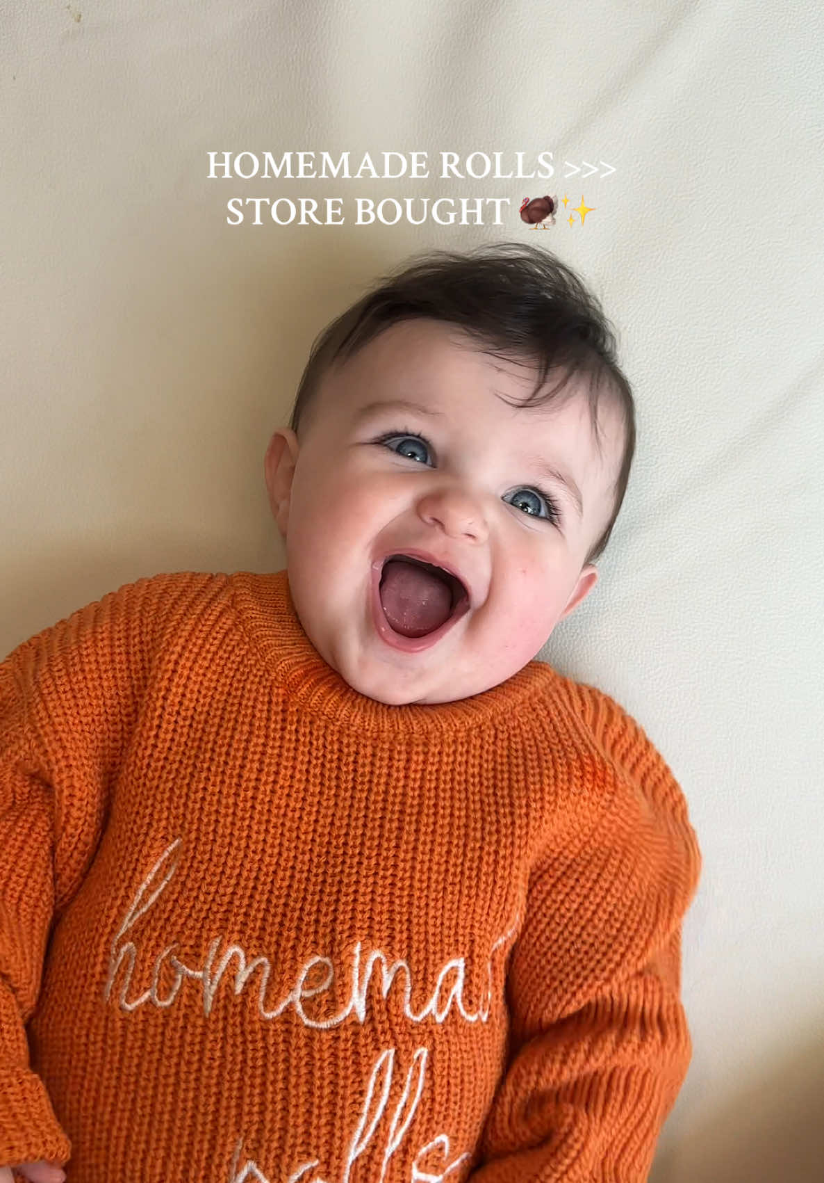 baby's first Thanksgiving fit = secured 🧡🦃💫 #babyoutfits #thanksgivingdinner #thanksgivingoutfit #holidayoutfit #babygirloutfit 