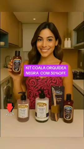 Kit Coala Orquídea Negra com 30%OFF.  #kitcoala #limpeza #casalimpa #perfumado #tiktokshop 