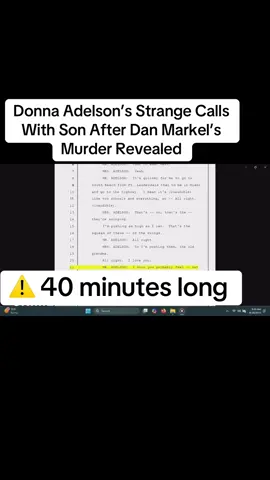 Donna Adelson’s Strange Calls With Son After Dan Markel’s Murder Revealed #donnaadelson #crimestories #crimetok #courtcase #tiktoknewsupdate 
