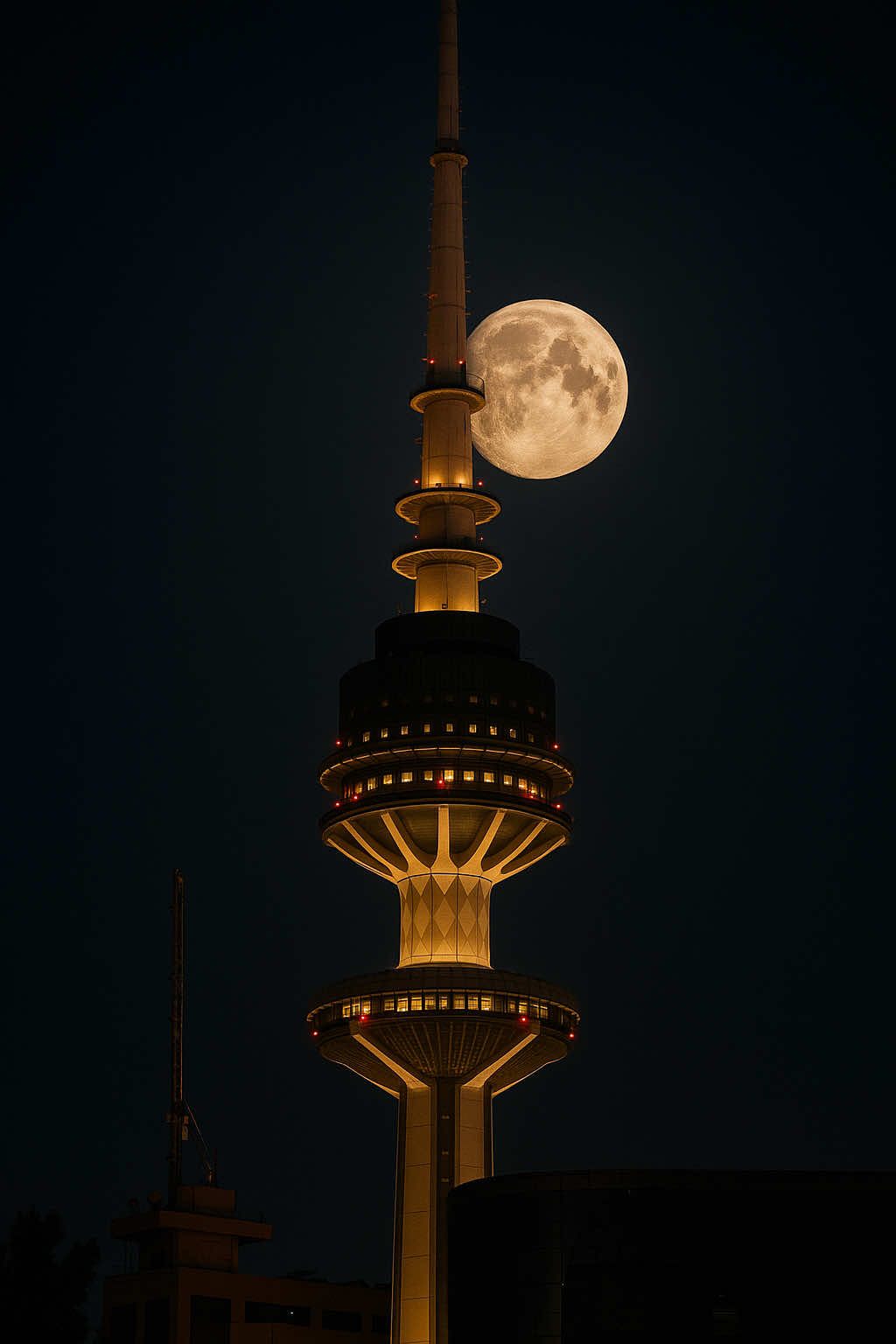 #kuwait #night #moon #mood #view  