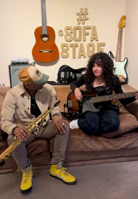 Requested🙏🏼  Englishman in New York - Sting  #fyp #saxophone #sax #bass #fatherdaughter #femalebassist #fender #sting #cover #musictok #foryoupage #bassguitar