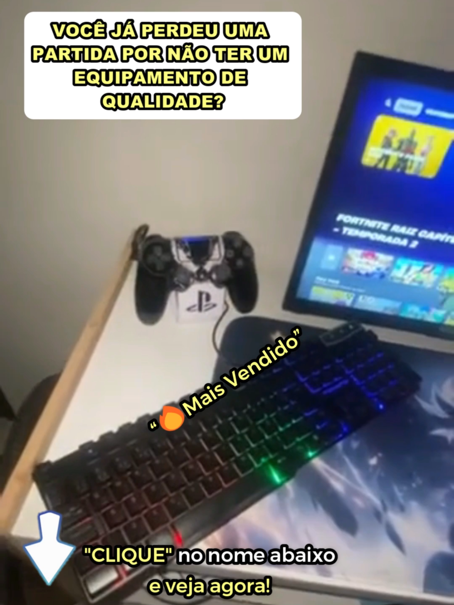 Kit Gamer Teclado Semi-mecânico RGB, Mouse RGB, MousePad LED Preto, Mousepad Mundo, Headphone Fone #TikTokShopChegou #tiktokshopchegou #tiktokshop