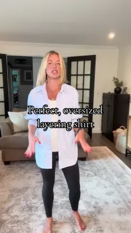 This oversized shirt is the perfect piece to wear with leggings or jeans. You can even wear it as a layering piece with a dress for the perfect casual chic look. You don’t have to pay a crazy amount of money to have a stylish wardrobe. #oversizedshirt #womenstop #buttondown