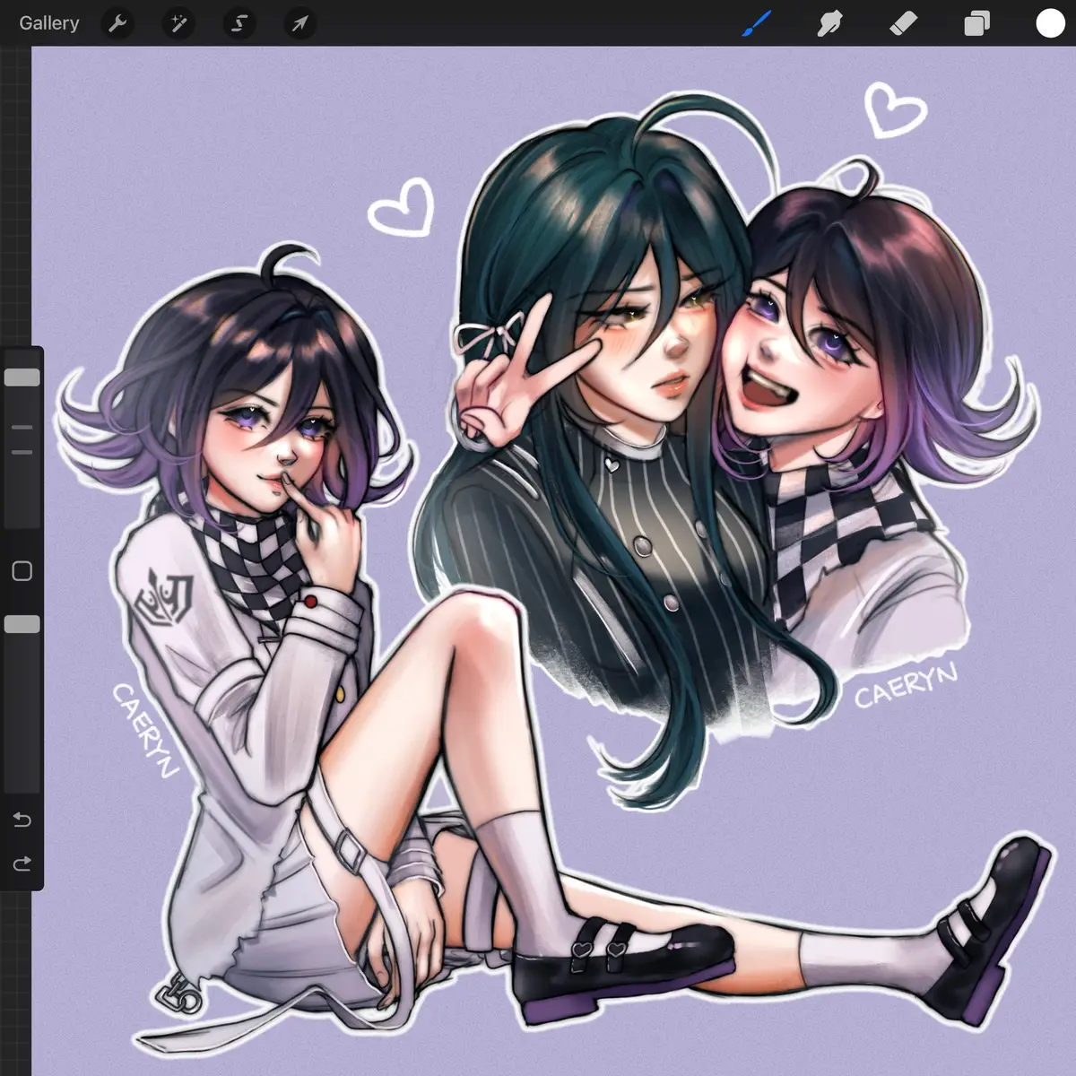 komahina yuri next? #danganronpafanart #kokichiouma #shuichisaihara #saiouma #genderbend 