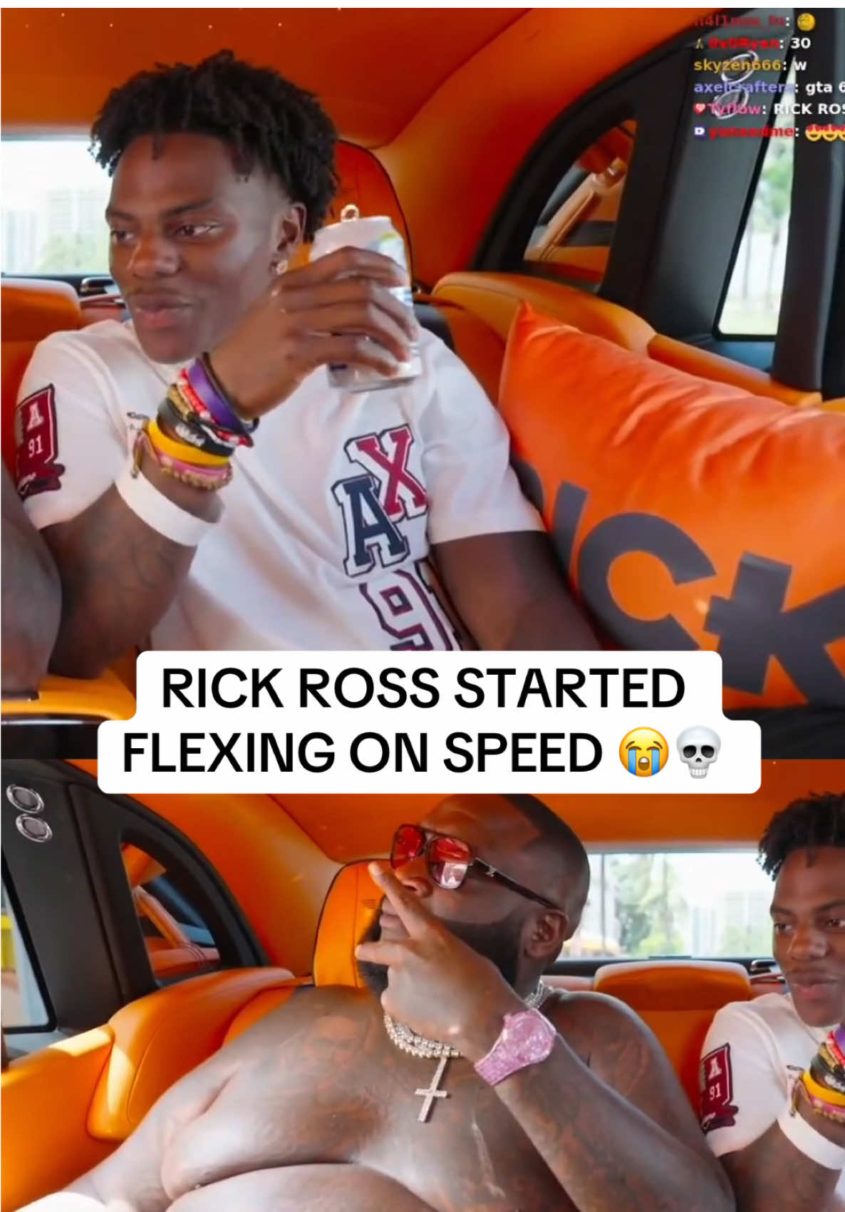 Rick Ross started flexing on Speed 💀 #ishowspeed #ishowspeedclipz #rickross #twitch #clips 