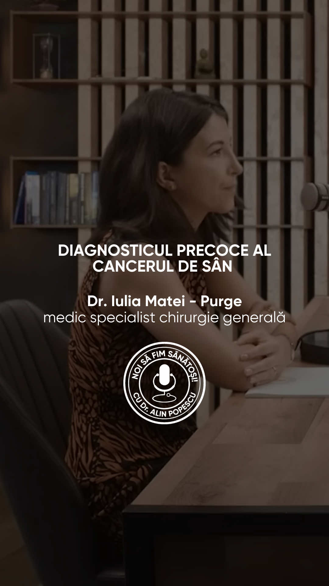 Dr. Iulia Matei Purge explică de ce depistarea precoce a cancerului de sân este esențială. 👉 Testările genomice moderne, precum Oncotype, pot arăta dacă o pacientă are nevoie sau nu de chimioterapie ori radioterapie. 👉 Descoperirea timpurie permite tratamente conservatoare și chiar reconstrucție imediată, reducând impactul psihologic și emoțional. 👉 Beneficiile se extind și asupra vieții personale și profesionale — pacientele pot reveni mai repede la o viață normală, cu o calitate a vieții mai bună. Un diagnostic precoce nu aduce doar șanse medicale mai mari, ci și resurse emoționale și sociale pentru lupta cu boala. 🎧 Ascultă episodul integral pe #noisafimsanatosi, disponibil pe #youtube și #spotify. #breastcancerawarness #cancer  