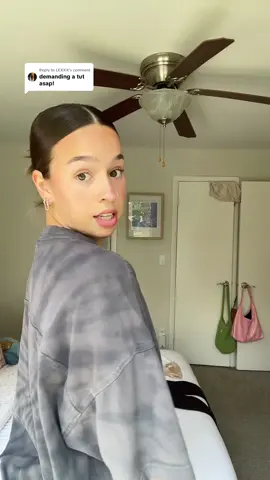 Replying to @LEXXX  bun tutorial 🤗 #slickbackbun #buntutorial #lowbunhairstyle 