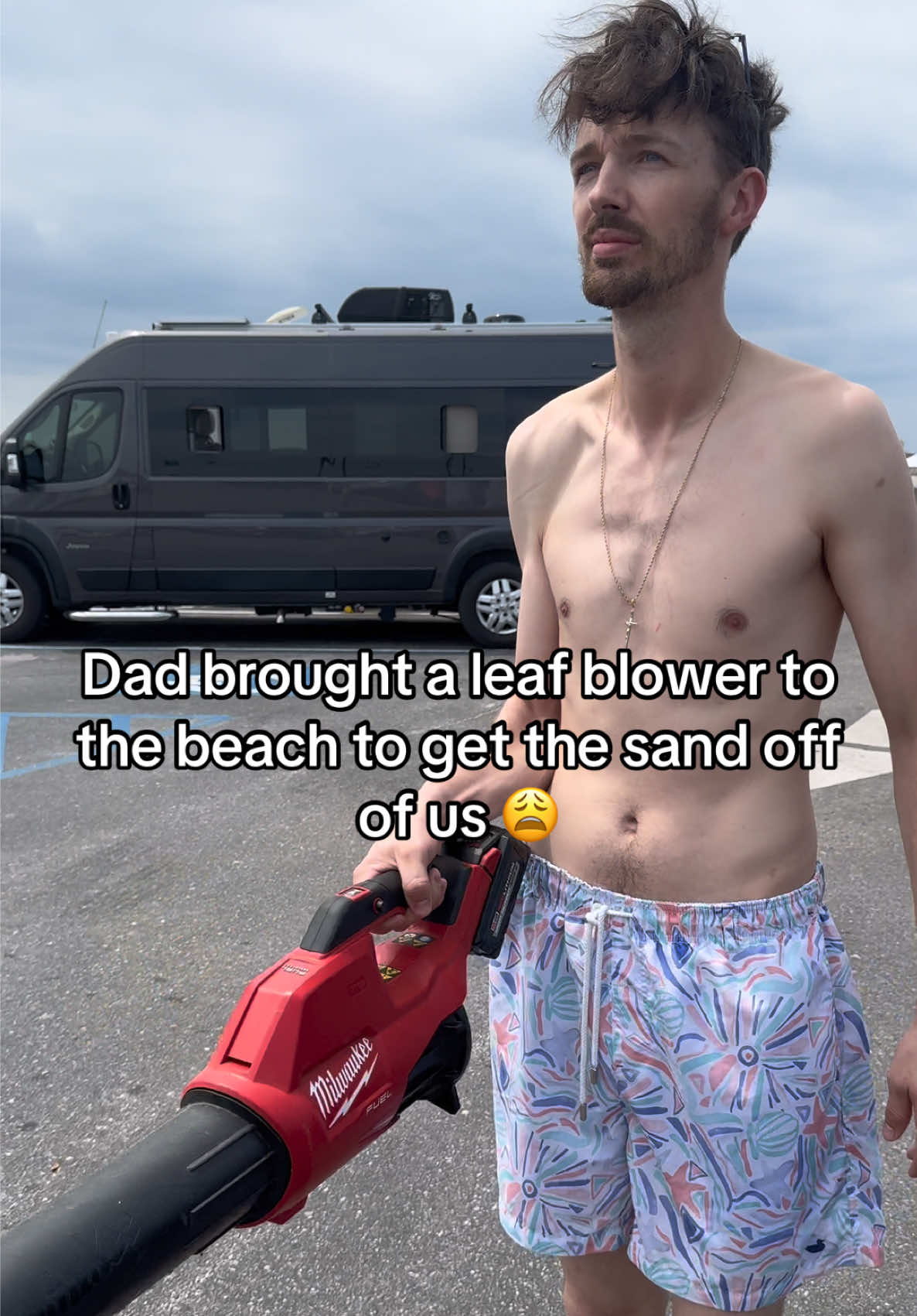Who thinks of this sh..?  Daddy Dewayne 🙂‍↔️🤣 #beach #beachvibes #sand #fyp 