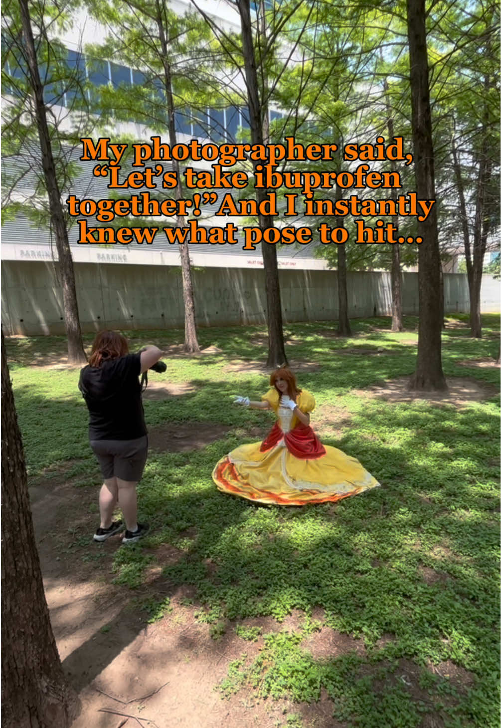 I hate that I knew exactly what she meant 😭 Photos by shutterbug_shorty on IG #princessdaisy #princessdaisycosplay #nintendo #nintendocosplay #supermario 
