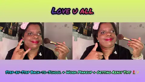👍🏾👍🏾👍🏾👍🏾👍🏾👍🏾👍🏾👍🏾👍🏾👍🏾👍🏾👍🏾👍🏾👍🏾👍🏾 Let’s get ready together! 💕 In this video I’m walking you step-by-step through a full school & work makeup look, plus my best tips for planning ahead so your mornings are smoother and less stressful. From priming and foundation to blush, mascara, jewelry picks, fragrance, and even packing your bag—this routine will help you feel confident, polished, and ready to rock your day. 🌟 Products Featured: 	•	ELF Power Grip Primer 	•	Yves Saint Laurent All Hours Foundation 	•	B Pure Essentially Ageless Hydration Serum Concealer (Medium) 	•	Kat Von D Lock-It Translucent Setting Powder 	•	LA Colors Contour Stick (Medium) 	•	Black Radiance Artisan Color Baked Blush in Warm Berry (gift from my fan Jazmine 💕) 	•	Milani Long Wear Base 	•	Beauty Intuition Smokey Browns Palette 	•	Covergirl Lash Blast Fusion Mascara (gift from my awesome fan Lisa 💕) 	•	Ioni Everlasting 2-in-1 Lash Glue Liner 	•	La Mercerce Setting Spray 	•	LA Colors Dual Lip Liner in Berry Sweet 	•	Maybelline Vivid Hot Lacquer in Classic (from my sweet friend Beatriz 💕) Jewelry of the Day: 	•	Bracelets & Gold Heart Necklace (gift from Beatriz 💕) 	•	Key Necklace from Claire’s 	•	Rose Stud Earrings from SHEIN Fragrance of the Day: 	•	Bath & Body Works BFF & Cucumber Melon Fine Fragrance Mist 🌸✨ Pro Tips for School & Work: ✔️ Pick your outfit the night before (or 2 days ahead if possible). ✔️ Pack your bag, makeup, or pencil case at least an hour before leaving. ✔️ Do your hair before makeup so you’re not rushing. ✔️ Choose jewelry that matches your beauty look for that extra pop. ✔️ Finish with a fragrance or body mist that makes you feel good. Remember: you are beautiful just as you are 💖. Don’t let anyone’s opinions define you—it’s about how YOU feel inside your heart. Stay true, work hard, and keep shining. ✨ Stay tuned—coming up next: my song cover of “Disturbia” by Rihanna! 🎶 Thank you all so much for watching & supporting—I love you guys & girls! 💕 Stay positive 🌟 Keep on rockin 🎸 Stay true 💎 Ignore the haters ✨ Rock n roll always 🤘 Much love, Hugs 💕 Hearts 💖 Kisses 😘 #MakeupRoutine #GRWM #BackToSchoolMakeup #WorkDayMakeup #ConfidenceBoost    