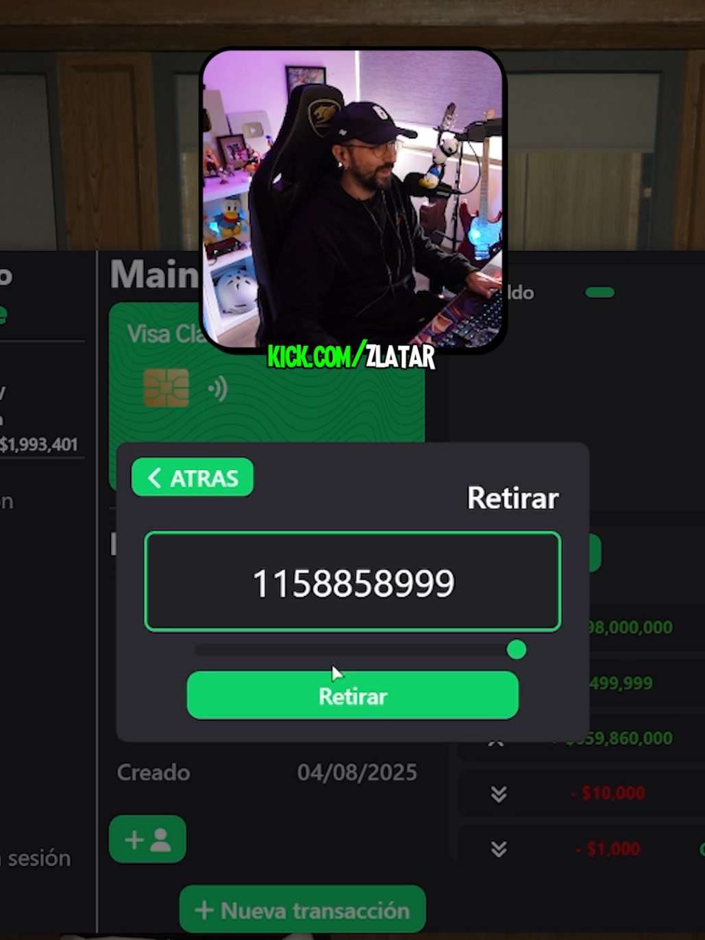 Regalé todo mi dinero 🥲 #gamerentiktok #zlatartv #gta #patodonald 