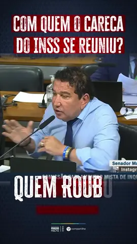 Quem roubou que pague! O que os aposentados precisam, além da devolução do seu dinheiro, é que os culpados sejam punidos. São respostas que precisamos dar à sociedade brasileira. Já fiz o pedido para que o careca do INSS venha a esta comissão e explique com quem esteve reunido e com quais senadores. O que está podre e fedendo precisa vir à luz!