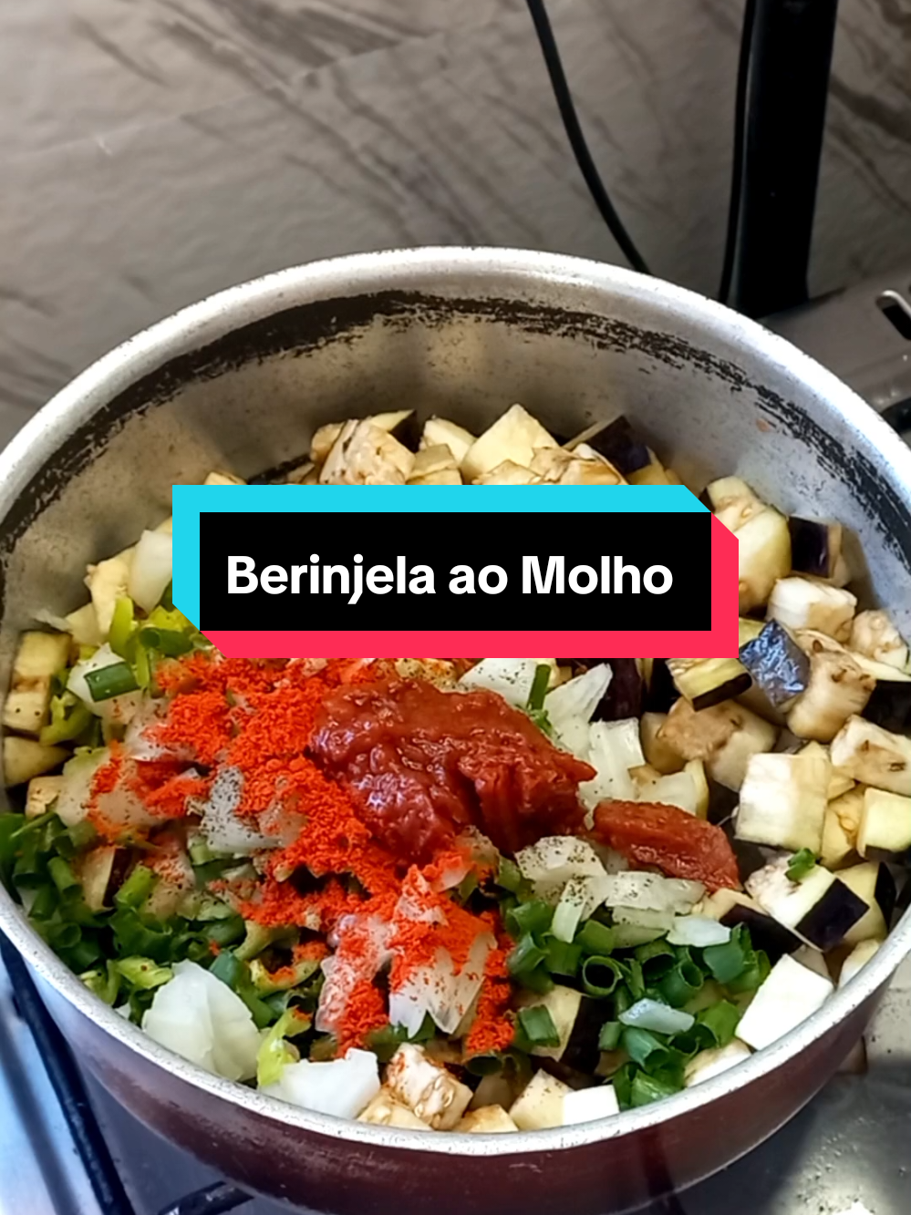 Berinjela ao Molho #berinjela #comida 