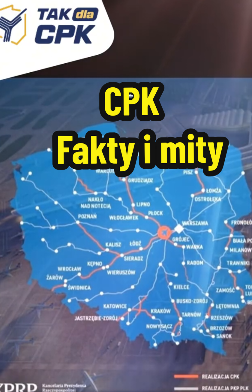 Wszyscy powinni wiedzieć, że aby powstała duża inwestycja, musi być ona dobrze przygotowana: należy przeprowadzić niezbędne konsultacje, zaprojektować i uzyskać zgody administracyjne. Ważne jest to, aby nie wstrzymywać tych procesów❗️ Członek naszego Stowarzyszenia Szymon Huptyś pokazuje, że wiele osób, które wypowiadają się na temat programu kolejowego CPK nie mają w tym temacie wystarczającej wiedzy... #CPK #TAKdlaCPK #lotnictwo #polityka #ponadpodziałami 