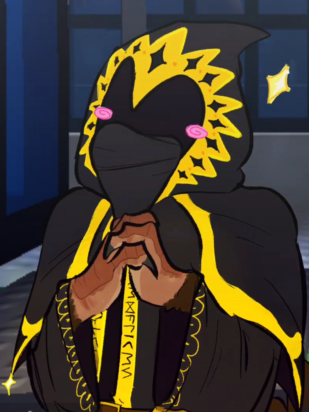 (WDYM ONLY 5 HASHTAGS????) basically cant speak due to being a PIGEON and only cooing and chirping :> #forsaken #telamonforsaken  #taphforsaken #buildermanforsaken  #forsakentaphc 
