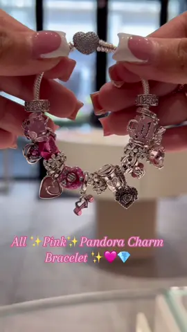All ✨Pink✨ Pandora Charm Bracelet 🩷💎 Tell Your Story with Your Bracelet 💎✨🩷 #fyp #viral #pandora #pandorabracelet #pandoraring #az #tangeroutlets #fypシ゚viral #glendale #pandorajewelry #pandoracharms #pink #explorepage #fypage 
