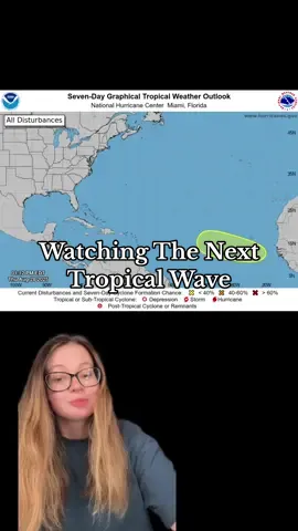 Watching The Next Tropical Wave….  #hurricaneseason #fyp #weather #tropics 