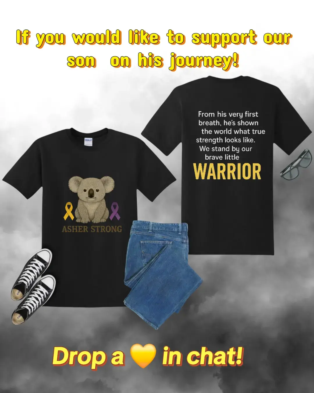 Drop a 💛 if you would like to support our son on his journey! I'll message details! 
