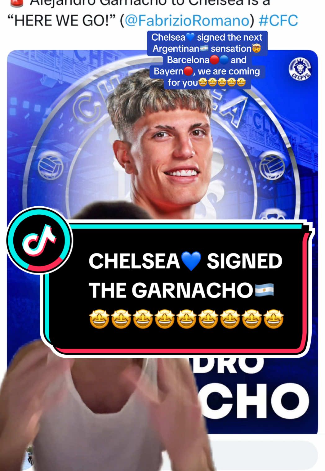 Garnacho will bring the Champions League🏆 to Chelsea💙🤩🤩🤩🤩 #garnacho #cfc #chelseafc #chelsea #barca #bayern #ucl #uclfinal #championsleague #fcb #rm #laliga #arsenal #manutd #liverpoolfc #mancity #spurs #PremierLeague #pl #footballtiktok #futbol #Soccer #fyp #fypage #fy #foryou #foryoupage #viral 