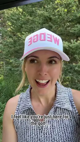 We’re here for Olympic Orientation but it seems like Celebrini is here for the golf… #olympics #teamcanada 